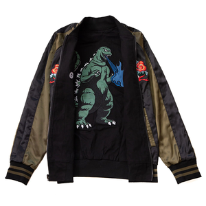 Veste Bomber Varsity en Satin Brodé Personnalisée pour Hommes, Vente Chaude, Populaire, Réversible, Légère, Streetwear - Product Image 3