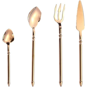 Wholesale Supply Best Quality Gold Plated Flatware Spoon Fork <b>Knife</b> Stainless Steel Luxury Cutlery Set for Hotel Wedding <b>Dinner</b> - Product Image 6