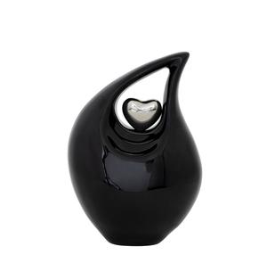 Black Teardrop Cremation <b>Urns</b> <b>for</b> <b>Human</b> <b>Ashes</b> 6.5 Inches High <b>Small</b> <b>Urns</b> <b>for</b> <b>Ashes</b> - Product Image 5