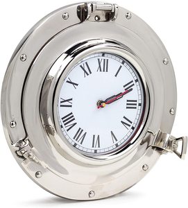 นาฬิกาแขวนผนังโลหะแบบโบราณรูปล้อเรือนาฬิกาแขวนผนังโลหะแบบกำหนดเอง - Product Image 3