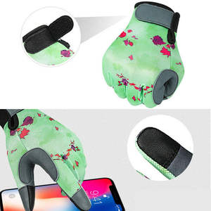 Guantes DE SEGURIDAD unisex para palma de cuero, guantes de jardinería con pantalla táctil, para uso general en el patio, poda, resistentes a pinchazos, guantes florales - Product Image 2