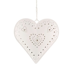 Painted Heart Standard Quality Metal Decoration With Multiple Size & Finishing Best Home Christmas and Other Festive - Product Image 1