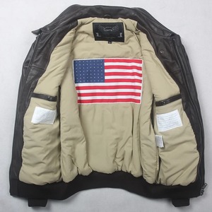 2025 Best Selling Men's <b>Cow</b> Skin Jacket High Quality Long Sleeves Camouflage Pattern Plain Dyed Style Zipper OEM Service Spring - Product Image 6