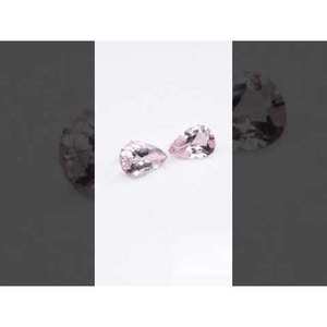 Piedra Preciosa Suelta de Morganita Natural de 5.34 Quilates, Par a Juego en Color Rosa con Corte Ovalado de Esmeralda en Forma de Pera - Product Image 3