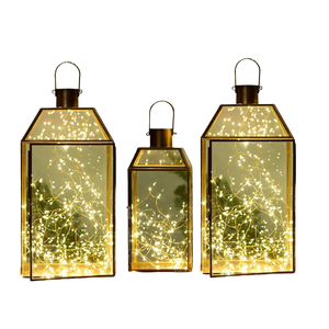 Linterna de cristal de Metal Vintage DE LA India linterna de vela colgante decorativa con diseño intrincado para decoración del hogar y al aire libre - Product Image 2