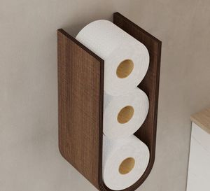 Porte-<span class=keywords><strong>papier</strong></span> hygiénique mural en bois à rouleaux multiples Étagère de présentation flottante pour le stockage de <span class=keywords><strong>papier</strong></span> hygiénique TP de rechange - Product Image 1