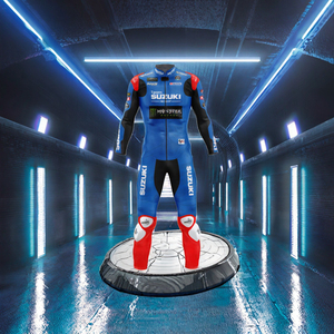 Traje de Carreras F1 de Cuero de una Pieza, Impresión Personalizada para un Estilo Transpirable de Secado Rápido, Diseño de Verano para Motocicleta y Automóvil - Product Image 3