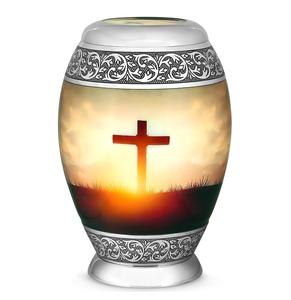 Urna cruzada trascendente-urnas de cremación grandes para cenizas humanas adultos hombres/mujeres urnas decorativas para cenizas adulto hombre/mujer - Product Image 1