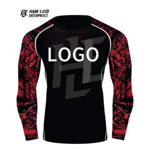 Venta al por mayor 2025 personalizado MMA Rash Guard sublimación personalizada impresa Bjj Rash Guard entrenamiento de lucha de alta calidad Rash Guard - Product Image 1