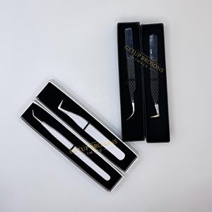 GETUP BROSONS IMPEX Acier inoxydable lisse 90/Courbe/Isolation/Boot, revêtement en poudre noir/blanc, design découpe cœur, motif cils - Product Image 1