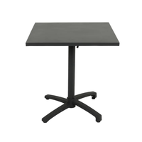 Table de repas d'extérieur pliable et durable en aluminium HPL |   Design moderne léger et imperméable pour patio/cour avec garantie de 6 mois