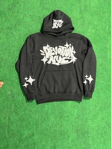 Sudadera con capucha de algodón personalizada para hombre, sudadera con cremallera y logotipo bordado, chaqueta informal de invierno fabricada - Product Image 2