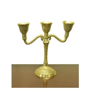 Bougeoir en laiton antique Trois - Product Image 1