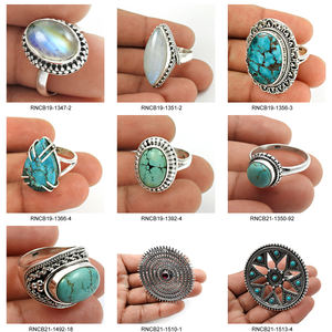 Larimar Natural Gemstone <b>Ring</b> 925 Sterling Silver Square Shape <b>Ring</b> Custom Design Jewelry Suppliers Manufacturer <b>Indian</b> Exporter - Product Image 4