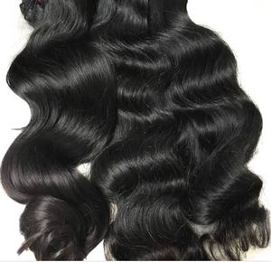 Extensiones de cabello humano indio, mechones de pelo ondulado sin procesar - Product Image 1