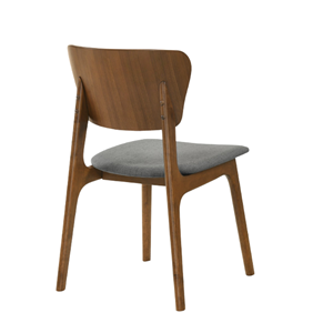 Silla de comedor de madera maciza moderna con asiento tapizado, muebles para restaurante y hogar - Product Image 3