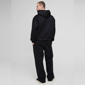 ชุดวอร์มผ้าฟลีซกางเกงแบบสวมหัวมีฮู้ดแบบสวมหัวสองชิ้นสำหรับผู้ชายสินค้าออกใหม่ - Product Image 6