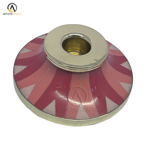 Chandeliers en bois de résine rayée faits à la main pour la décoration intérieure lanternes et chauffe-plat pour Noël et Pâques directement de l'Inde - Product Image 4