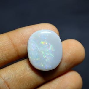 Opale australienne naturelle de 19,00 carats, cabochon, opale australienne solide, opale de Coober Pedy, pierre précieuse en vrac pour la fabrication de bijoux, 22X19X6MM - Product Image 3