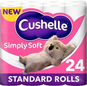 Cushelle <b>Simply</b> Soft Toilet Roll 24 Standard Rolls - Product Image 1