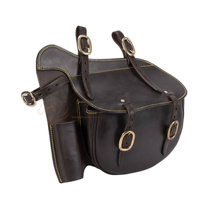 Sacs de selle en cuir de qualité supérieure avec logo personnalisable aux prix de gros pour les cavaliers et les aventures en plein air - Product Image 1