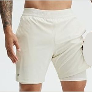 Shorts de sport pour homme - Solides, écologiques, anti-froissement, séchage rapide, imperméables, respirants, en polyester/coton, pour l'été - Product Image 5