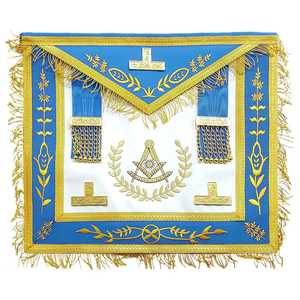 Tablier Regalia fait main avec finition lisse et bord décoratif parfait pour les uniformes de cérémonie et les occasions rituelles - Product Image 2