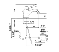 Robinet de lavabo élégant en laiton italien à trou unique, modèles haut de gamme, avec cartouche de qualité supérieure et finition brossée
