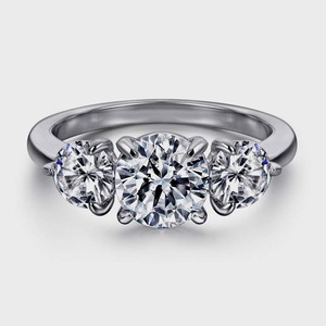 Bague en argent Sterling 925 de haute qualité promesse de pierres précieuses faite à la main topaze blanche plaqué rhodium meilleur cadeau de bijoux de mariage de créateur - Product Image 1