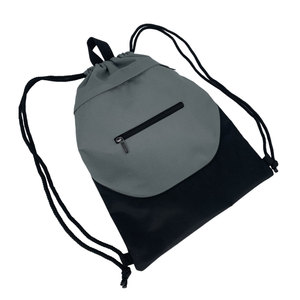 Durable Portable Fashion Drawstring <b>Backpack</b> With Zipper and Custom Logo - Product Image 1
