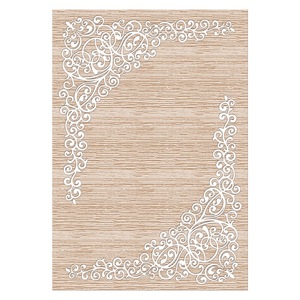 RUGS DEPOT LXDP-0760 Wholesale Terracotta Gold Minimalist Designer Digital Printed Machine Washable Chenille Area Rug Non <b>Slip</b> - Product Image 1