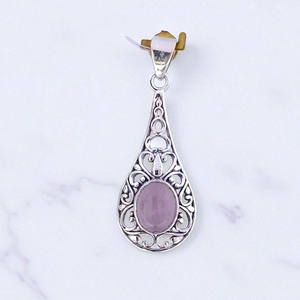 Colgante de piedras preciosas Encantador Plata de Ley 925 Auténtico con Diseño Artesanal - Product Image 2