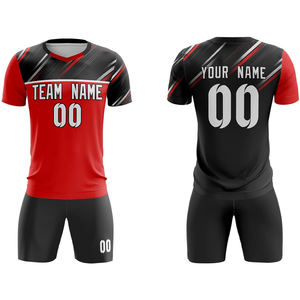Kit de camisetas de fútbol personalizable Malla de secado rápido Tela transpirable Impresión sublimada Jóvenes y adultos Servicio y entrega rápida del OEM - Product Image 1