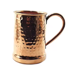 Taza de cobre de diseño clásico, diseño moderno, superventas, taza martillada de mula de Moscú de 16oz, taza de cobre personalizada - Product Image 2