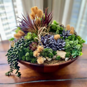 Pot de fleurs en bois Village souhaitant bien jardinière arrière-cour décor de jardin jardinières créatives en bois écorce de sapin pots de fleurs jardin - Product Image 2