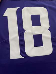 Uniforme de Fútbol Americano de Alta Calidad, Bordado, Talla Grande, Color Morado, Transpirable, para Hombre - Product Image 6