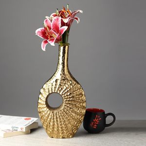 Big <b>Large</b> Wholesale Cheap <b>Planters</b> Flower Pots for Livingroom Manufacturers Gold Garden Indoor Used with Flower/green Plant - Product Image 1