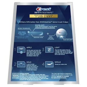 Crest 3 D bandes blanches, effets professionnels, kit de bandes de blanchiment des dents, 44 bandes (paquet de 22) - Product Image 2