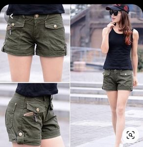 Short Chino en sergé Spandex en coton de haute qualité pour femmes taille basse été décontracté twil chinos short sexy fabriqué au Bangladesh - Product Image 4