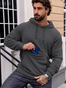 Venta caliente OEM invierno con capucha polar Regular Fit Casual Jogging sudaderas con capucha Unisex fábrica al por mayor logotipo personalizado Sudadera con capucha de los hombres - Product Image 2