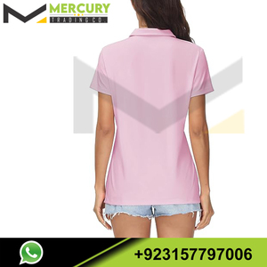 เสื้อยืดสตรีผ้าโพลีเอสเตอร์ทรงโอเวอร์ไซส์แขนสั้นลำลองคุณภาพสูงปักโลโก้ได้ตามต้องการลายสีพื้นพิมพ์ขนาดใหญ่ - Product Image 3