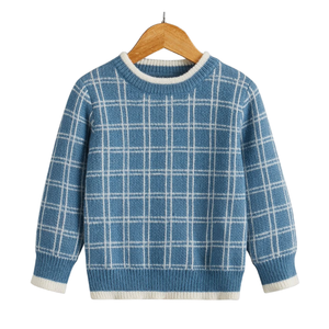 Suéter Elástico de Punto para Niños, Fabricante OEM, Algodón Suave, Transpirable, Ecológico, Antibolitas, Jersey Cálido de Invierno, Suministro al por Mayor - Product Image 4