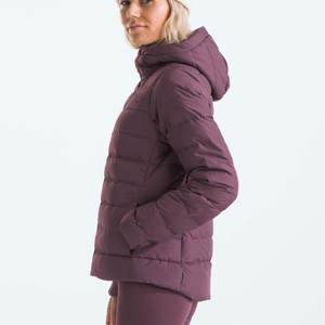 Chaqueta acolchada de invierno personalizada de alta calidad para mujer, abrigo largo estampado transpirable con cierre y capucha, perfecta para capas - Product Image 2