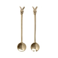 Ensemble de couverts classiques en argent, lot de 2, finition noire antique, pour usage domestique, durables et écologiques, pour servir des salades