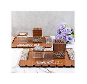 Bulk Wooden Mubkhar <b>Oud</b> Burner Set Of Three Round Shape <b>Incense</b> Bakhoor Burner For Wedding Fragrance Use - Product Image 2