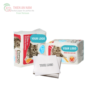 Papier de serviette doux personnalisé de haute qualité adapté aux enfants et imprimé 2 plis pour les dîners du fabricant vietnamien - Product Image 1