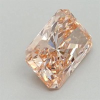Anillo de Compromiso con Diamante Cultivado en Laboratorio, Corte Radiante Brillante, 1.00 Ct, Color Rosa Fantasía, Certificado IGI, Claridad VS, Diamante Personalizado