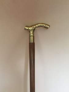 Canne de marche en laiton robuste avec un manche solide et une prise confortable pour la marche longue distance, équilibre et confiance - Product Image 4