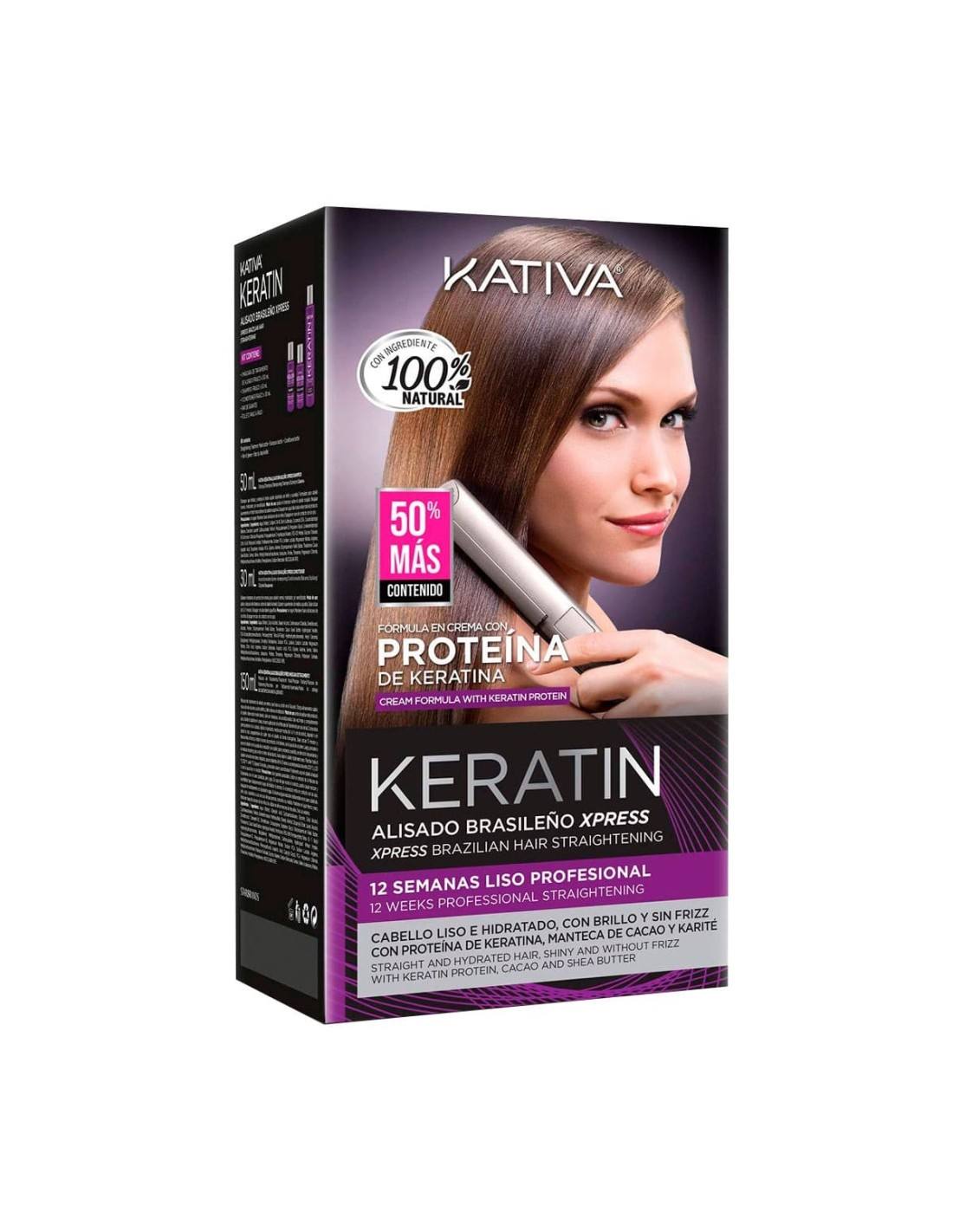 KATIVA KERATIN ALISADO BRASILENO EXPRESS CREAM 3PCS 100ML