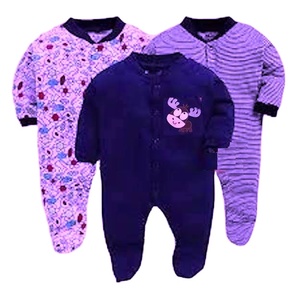 Ropa de bebé niña de patrón sólido ecológico para niños de 0 a 12 meses con cierre de cremallera para primavera - Product Image 5